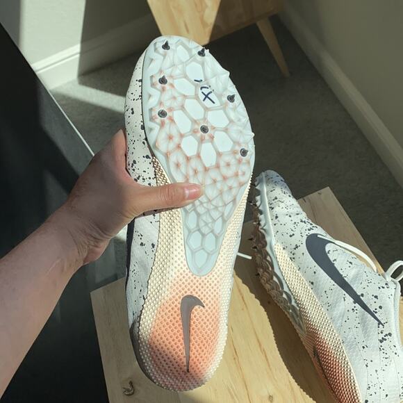 Nike Zoom Rival’s track & field black white cleats size 15 college high school - Picture 7 of 7